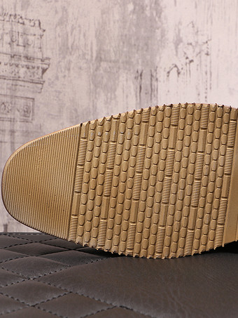 男性用ドレスシューズ 高品質ラウンドトゥ PUレザー