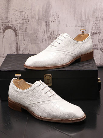 男性用ドレスシューズ 高品質ラウンドトゥ PUレザー