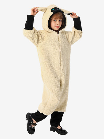 子供用羊着ぐるみワンジーパジャマ動物ポリエステルジャンプスーツ