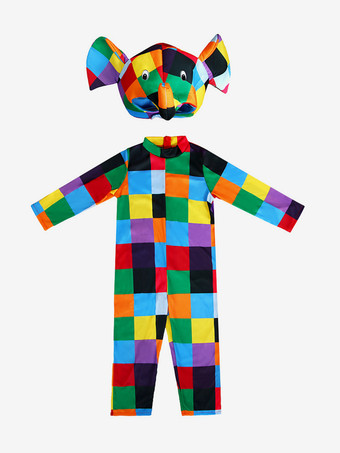 子供用象コスチューム ハロウィン カービナルコスチューム ジャンプスーツとフードセット