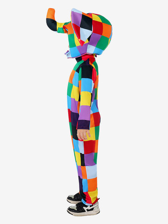 子供用象コスチューム ハロウィン カービナルコスチューム ジャンプスーツとフードセット