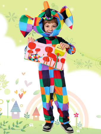 子供用象コスチューム ハロウィン カービナルコスチューム ジャンプスーツとフードセット