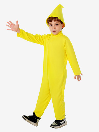 子供用イエロージャンプスーツ ハロウィン カーニバル コスチューム
