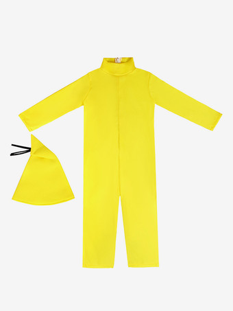 子供用イエロージャンプスーツ ハロウィン カーニバル コスチューム