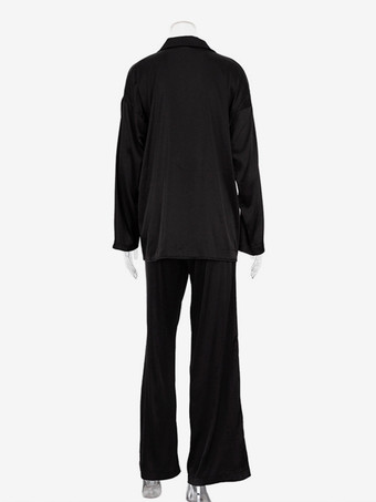 サテンスーツ ブレザーとパンツ 春のツーピースコーデセット（レディース 2025）