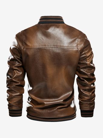 メンズ レザージャケット プラスサイズ グラデーション 軽量フリース 構造コート