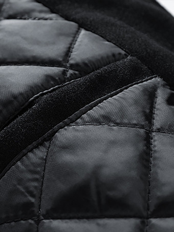 メンズ ベースボールジャケット カラーブロック コットンパッド入り プラスサイズ ジャケット