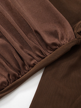 手袋付きボディコンドレス セクシーなメッシュミニクラブドレス レディース 2025