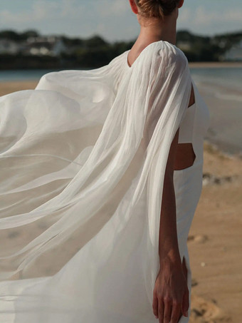 ウェディングベール 1層シフォンカットエッジブライダルベール