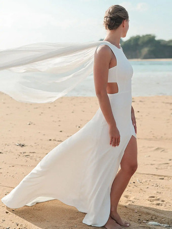 ウェディングベール 1層シフォンカットエッジブライダルベール