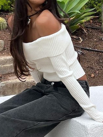 リブ編みニット クロップトップ タートルネック 春 カジュアル プルオーバー セーター レディース 2025