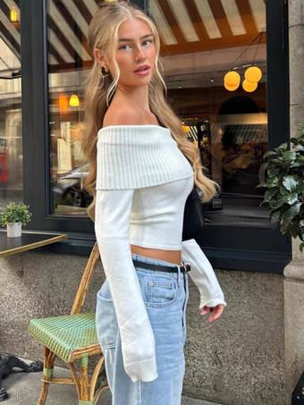 リブ編みニット クロップトップ タートルネック 春 カジュアル プルオーバー セーター レディース 2025