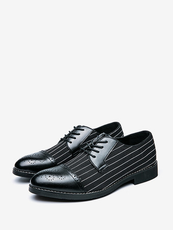 メンズドレスシューズ スタイリッシュなラウンドトゥ PUレザー