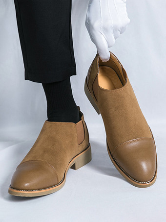 靴 メンズシューズ ワークブーツ メンズブーツ PUレザー クラシック ブラック