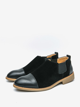 ブラック 靴 メンズシューズ ワークブーツ メンズブーツ PUレザー クラシック ブラック