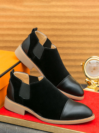 靴 メンズシューズ ワークブーツ メンズブーツ PUレザー クラシック ブラック