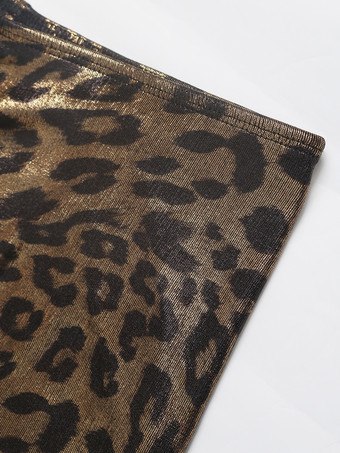 光沢のあるヒョウ柄ショートパンツ 夏用セクシークラブボトムス 2025