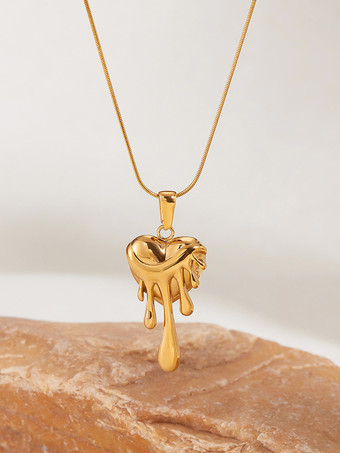 女性のための溶けるハートネックレス 2025