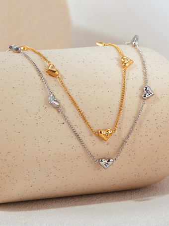 女性のためのハート型ネックレス 2025