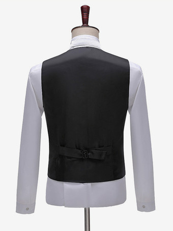 黒 ヴィンテージ セット 中世 ボタン ジャカード 長袖 レトロ コスチューム セット 男性用