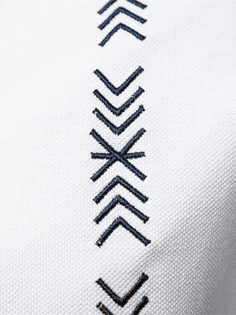 メンズ ポロシャツ ターンダウンカラー 半袖 ボタン レギュラーフィット ホワイト ポロシャツ