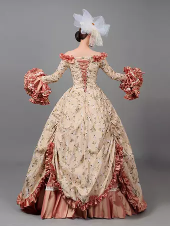 Robe De Soirée Baroque Marie-Antoinette - Style XVIIIe Siècle & Victorien | Pour Bal, Mariage Thématique & Événement Historique