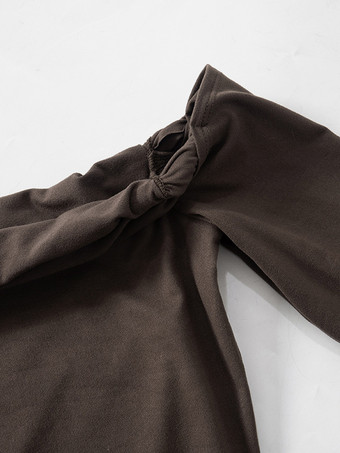 ロングスリーブトップ オフショルダー 春 ベーシック Tシャツ レディース 2025