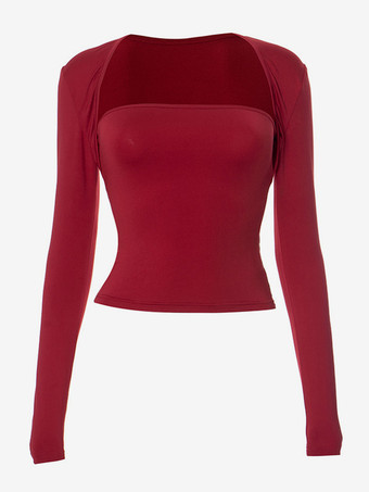 ロングスリーブ クロップトップ セクシー ベーシック 春 トップス レディース 2025