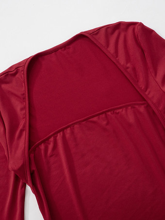 ロングスリーブ クロップトップ セクシー ベーシック 春 トップス レディース 2025