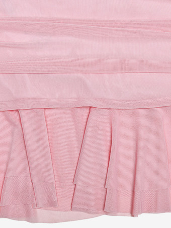 フリル裾のピンクのボディコンドレス、オフショルダーのルーシュバースデーパーティーミニドレス、女性用 2025