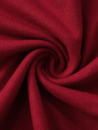 バーガンディ クロップトップ オフショルダー ベルスリーブ 春 カジュアル Tシャツ レディース 2025