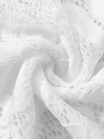 レースオーバーレイ Aラインドレス シアーロングスリーブ ミニパーティードレス レディース 2025