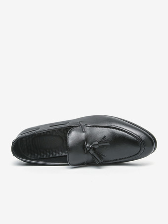 メンズ タッセルローファー ラウンドトゥ スリップオン 快適なローファー 結婚式 プロム用