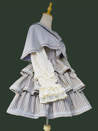 クラシックロリータケープ ディープブラウン ポリエステル 秋ロリータアウター