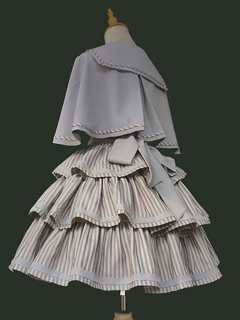 クラシックロリータケープ ディープブラウン ポリエステル 秋ロリータアウター