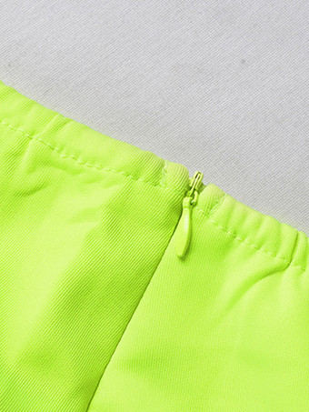 ジャズダンスコスチューム レディース ポリエステル ジャズ セクシー ハイカラー トップ スカート セット ダンスウェア