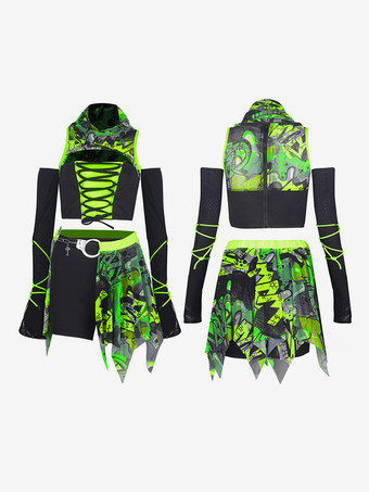 ジャズダンスコスチューム レディース セクシー ジャズ ヒップホップ レース バンテージ トップとパンツ ダンスウェア