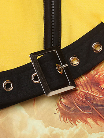 ダンスコスチューム レディース ジャズダンス 花柄トップ スプリットスカート ダンスウェアセット