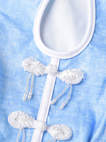 ジャズダンスコスチューム レディース レースアップ ハイカラー トップ スカート セット ダンスウェア