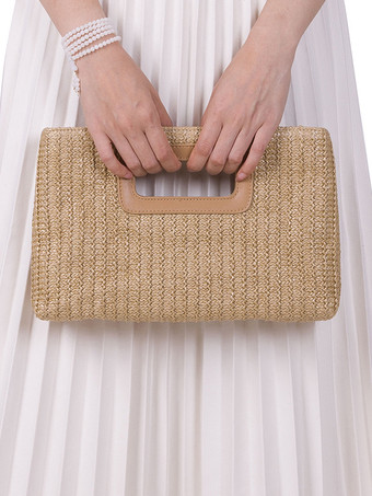 アプリコット取り外し可能なチェーン付きクロスボディバッグ バケーションストロークラッチバッグ レディース 2025