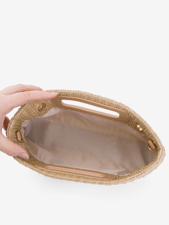 取り外し可能なチェーン付きクロスボディバッグ バケーションストロークラッチバッグ レディース 2025