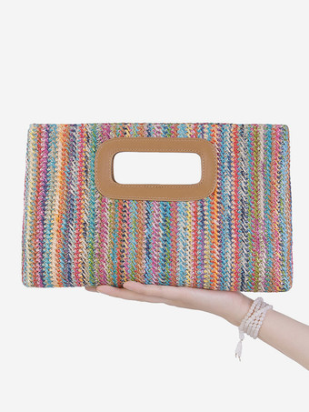 取り外し可能なチェーン付きクロスボディバッグ バケーションストロークラッチバッグ レディース 2025