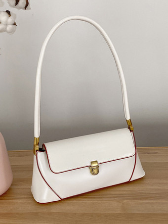 バゲットバッグ フェイクレザー スリムショルダーバッグ レディース 2025