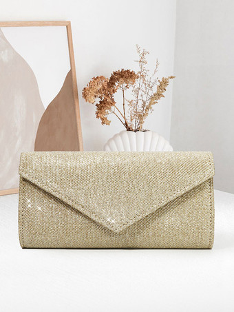 チェーン付きショルダーバッグ 光沢のあるイブニングハンドバッグ 女性用 2025