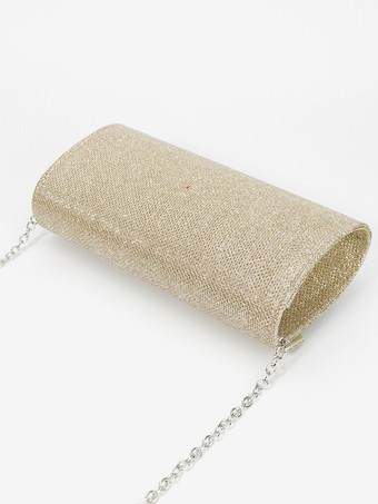 チェーン付きショルダーバッグ 光沢のあるイブニングハンドバッグ 女性用 2025