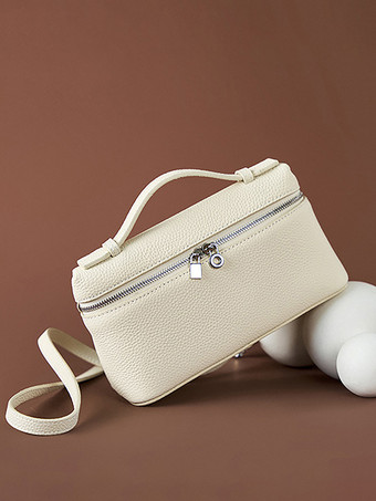 フェイクレザー ボックスバッグ スクエア クロスボディバッグ レディース 2025