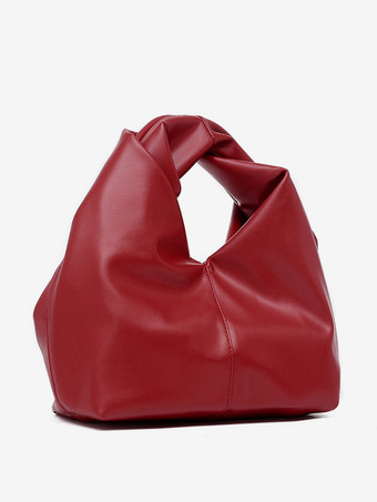 フェイクレザー ホーボーバッグ クラウドハンドバッグ 女性用 2025