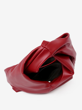 フェイクレザー ホーボーバッグ クラウドハンドバッグ 女性用 2025