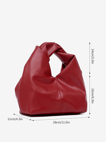 フェイクレザー ホーボーバッグ クラウドハンドバッグ 女性用 2025