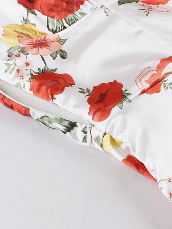 フローラル ヴィンテージ ドレス 1950 年代 オードリー ヘップバーン スタイル スクエア ネック A ライン ロング ドレス レディース 2025